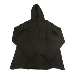 The Row Knit Cashmere Silk Hoodie in Black